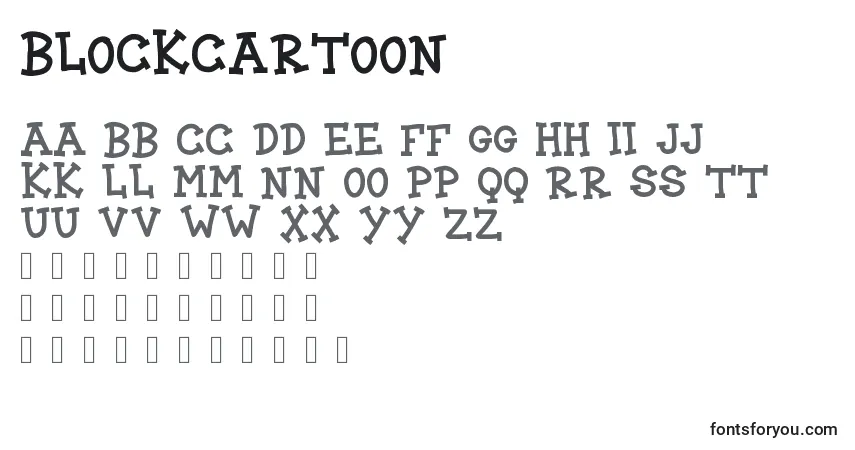 BlockCartoon Font – alphabet, numbers, special characters