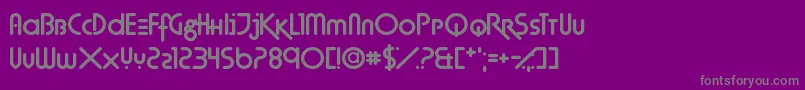 Weitere Informationen zur TechnoAgony-Schriftart TechnoAgony-Schriftart – Graue Schriften auf violettem Hintergrund
