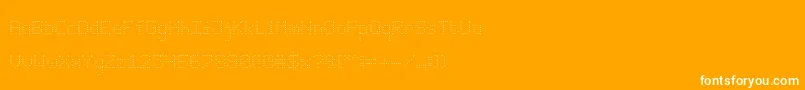 Digitaled Font – White Fonts on Orange Background