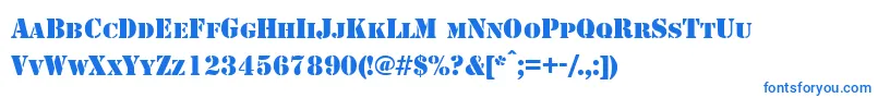 Weitere Informationen zur StencilNormal-Schriftart StencilNormal-Schriftart – Blaue Schriften
