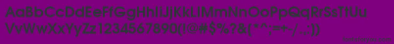 フォントAvantgardeitcttDemi – 紫の背景に黒い文字