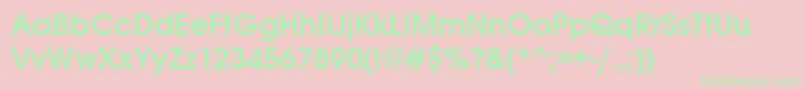 Weitere Informationen zur AvantgardeitcttDemi-Schriftart AvantgardeitcttDemi-Schriftart – Grüne Schriften auf rosa Hintergrund