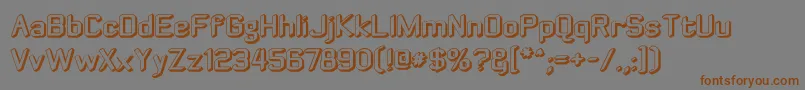 Zyphyteoffset Font – Brown Fonts on Gray Background
