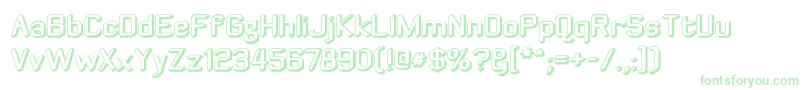 Zyphyteoffset Font – Green Fonts on White Background