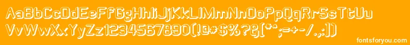 Zyphyteoffset Font – White Fonts on Orange Background