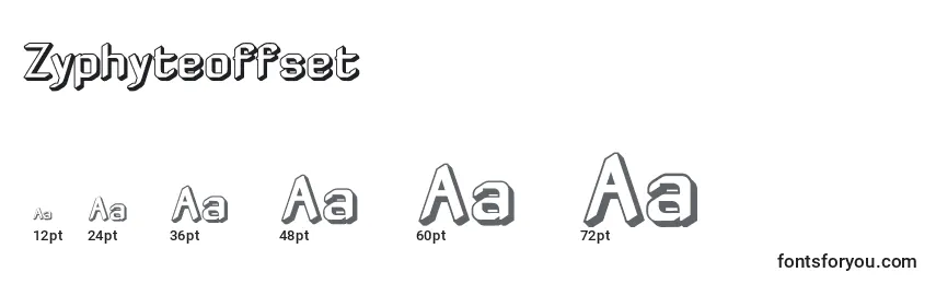 Zyphyteoffset Font Sizes