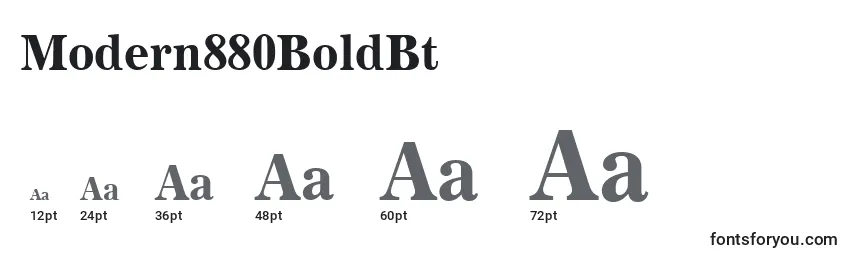 Modern880BoldBt Font Sizes