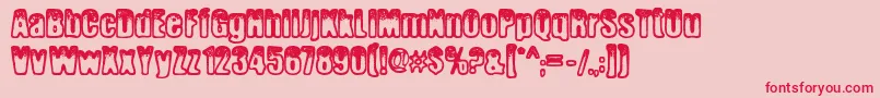 AngerPrerelease Font – Red Fonts on Pink Background