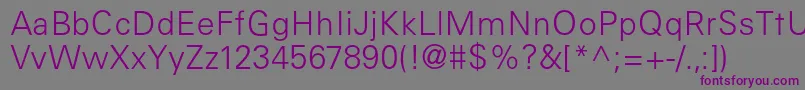 Шрифт GenLight – фиолетовые шрифты на сером фоне