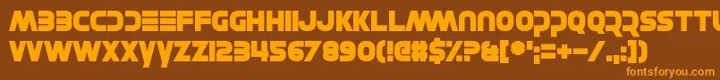 fuente MayWe – Fuentes Naranjas Sobre Fondo Marrón