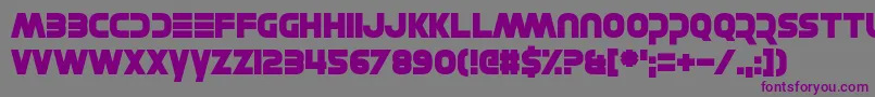 MayWe Font – Purple Fonts on Gray Background
