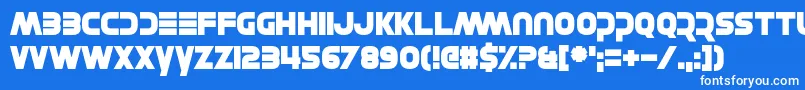 MayWe Font – White Fonts on Blue Background