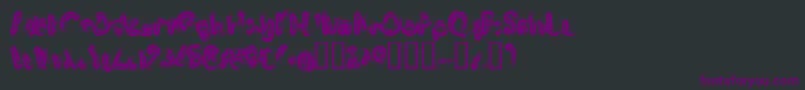 Imbrrg Font – Purple Fonts on Black Background