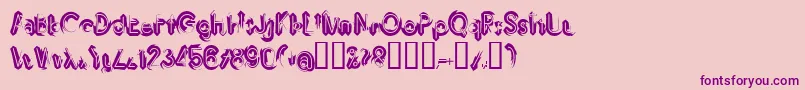 Шрифт Imbrrg – фиолетовые шрифты на розовом фоне