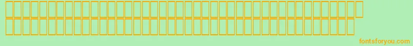 FsJapan Font – Orange Fonts on Green Background