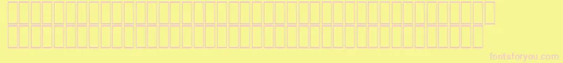 Czcionka FsJapan – różowe czcionki na żółtym tle