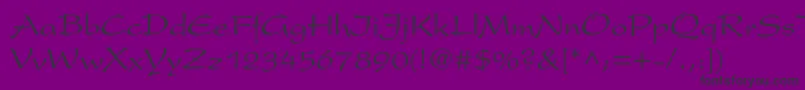 Presentltstd Font – Black Fonts on Purple Background