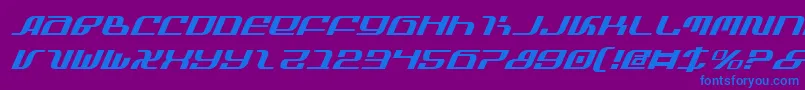InfinityFormulaItalic Font – Blue Fonts on Purple Background