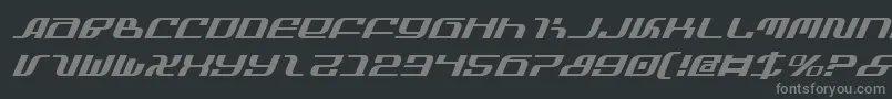 Шрифт InfinityFormulaItalic – серые шрифты на чёрном фоне