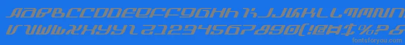 InfinityFormulaItalic Font – Gray Fonts on Blue Background