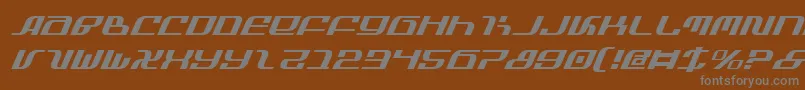 Więcej informacji o czcionce InfinityFormulaItalic Czcionka InfinityFormulaItalic – szare czcionki na brązowym tle