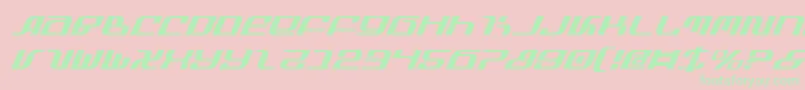 InfinityFormulaItalic Font – Green Fonts on Pink Background