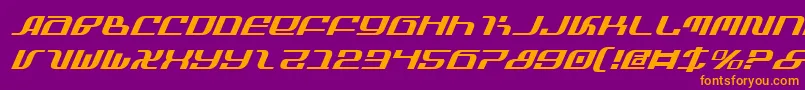 Шрифт InfinityFormulaItalic – оранжевые шрифты на фиолетовом фоне