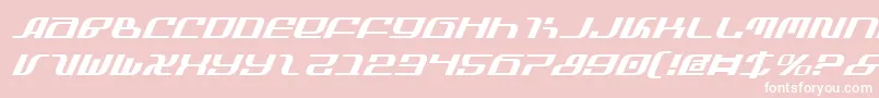 フォントInfinityFormulaItalic – ピンクの背景に白い文字