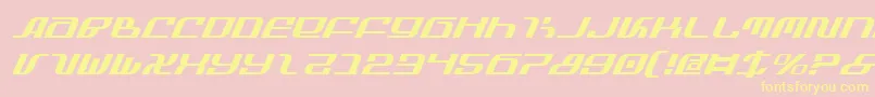 InfinityFormulaItalic Font – Yellow Fonts on Pink Background