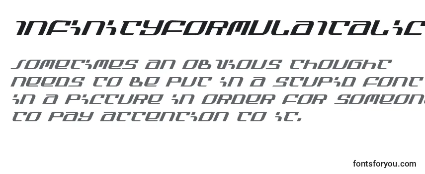 Review of the InfinityFormulaItalic Font