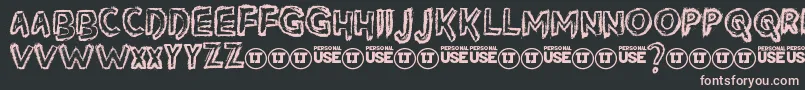 SilverDustdemo Font – Pink Fonts on Black Background