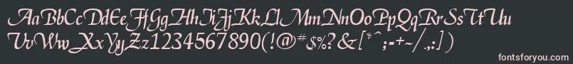 Deloise Font – Pink Fonts on Black Background