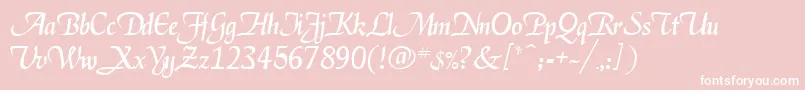 Deloise Font – White Fonts on Pink Background