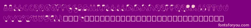 Semi Font – Pink Fonts on Purple Background