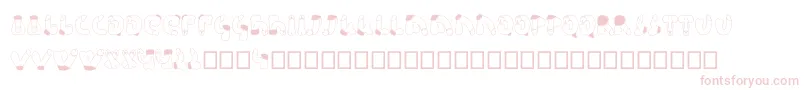 Semi Font – Pink Fonts on White Background