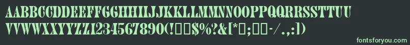 JuniordbNormal Font – Green Fonts on Black Background