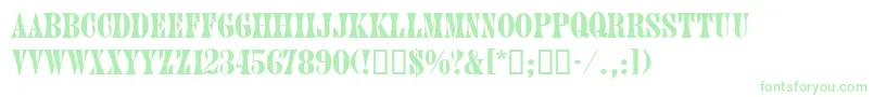 JuniordbNormal Font – Green Fonts on White Background