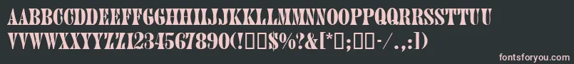 JuniordbNormal Font – Pink Fonts on Black Background