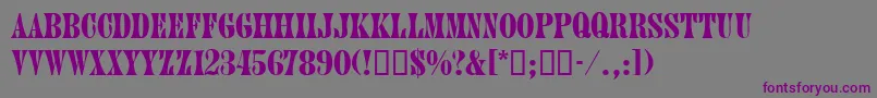 JuniordbNormal Font – Purple Fonts on Gray Background