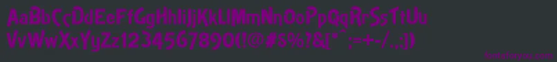 Theater Font – Purple Fonts on Black Background