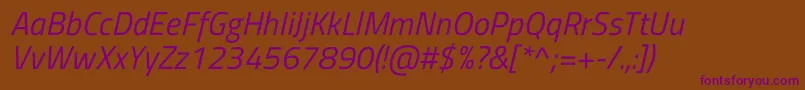 Más sobre la fuente TitilliumwebItalic fuente TitilliumwebItalic – Fuentes Moradas Sobre Fondo Marrón