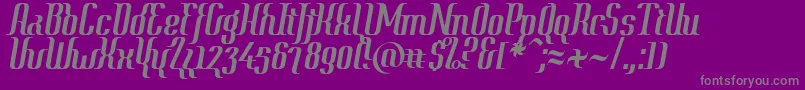 ContextRegular-Schriftart – Graue Schriften auf violettem Hintergrund