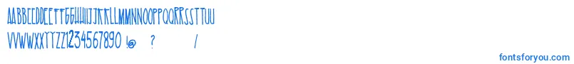 EsKelapaMuda Font – Blue Fonts on White Background