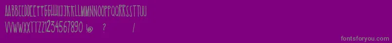 EsKelapaMuda Font – Gray Fonts on Purple Background