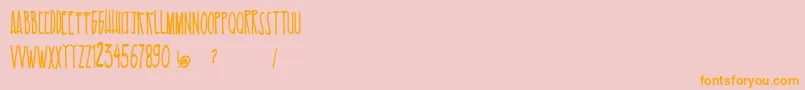 EsKelapaMuda Font – Orange Fonts on Pink Background