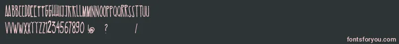 EsKelapaMuda Font – Pink Fonts on Black Background