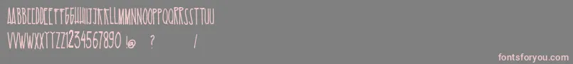 EsKelapaMuda Font – Pink Fonts on Gray Background