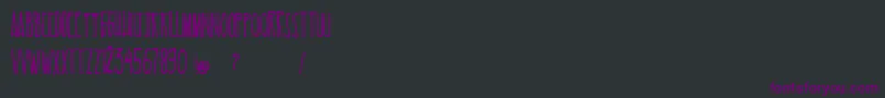 EsKelapaMuda Font – Purple Fonts on Black Background