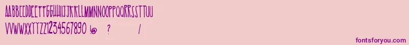 EsKelapaMuda Font – Purple Fonts on Pink Background