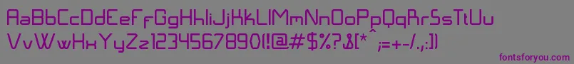 Шрифт LangГіNormal – фиолетовые шрифты на сером фоне